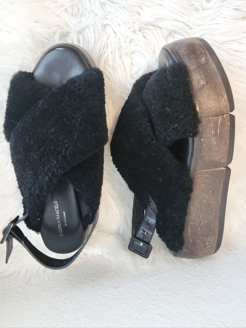 PALOMA BARCELO BY ANTHROPOLOGIE LEATHER  AND SHEEPSKIN SIZE 11 - Picture 5 of 16